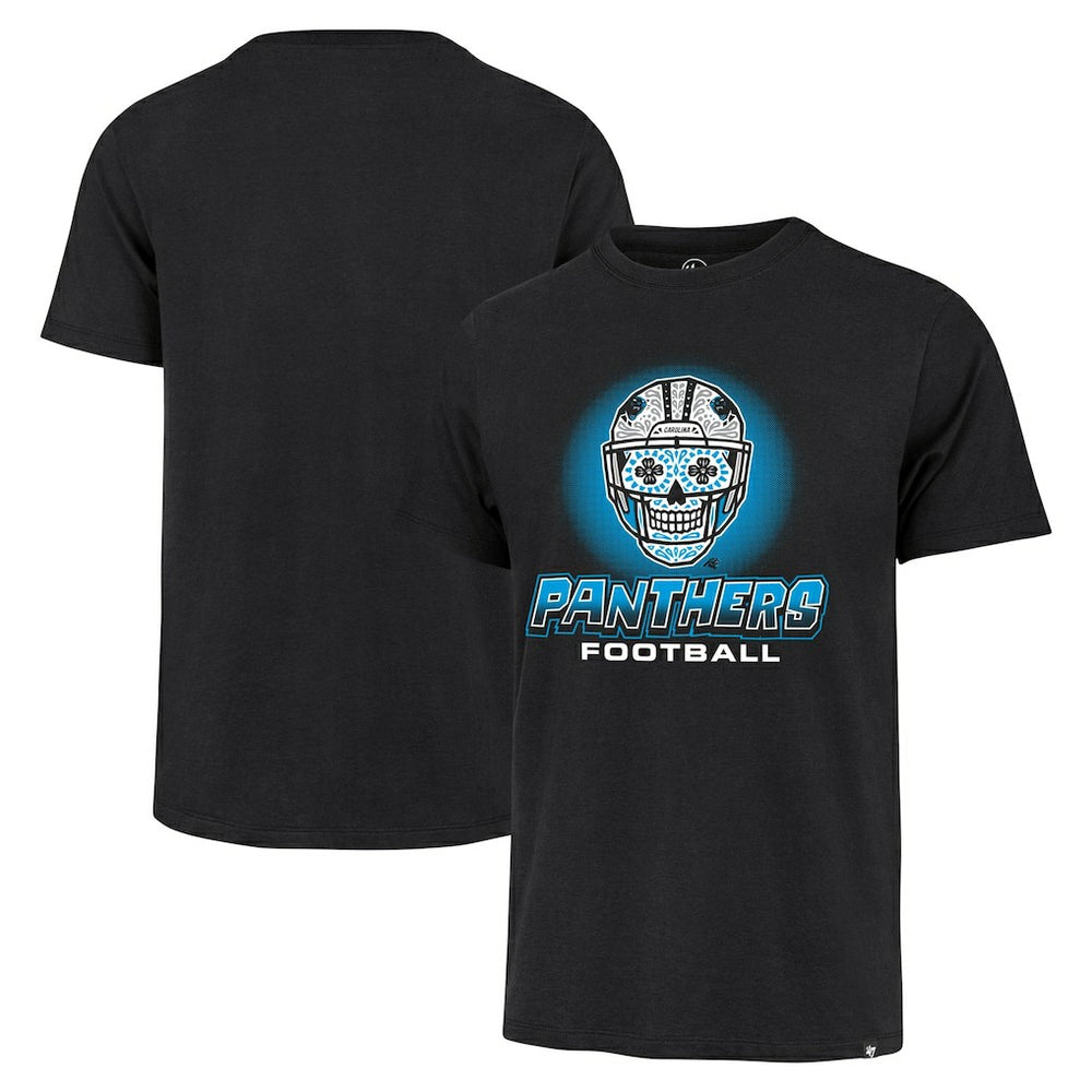 Carolina Panthers '47 Sugar Skull T-Shirt Black - 47 brand