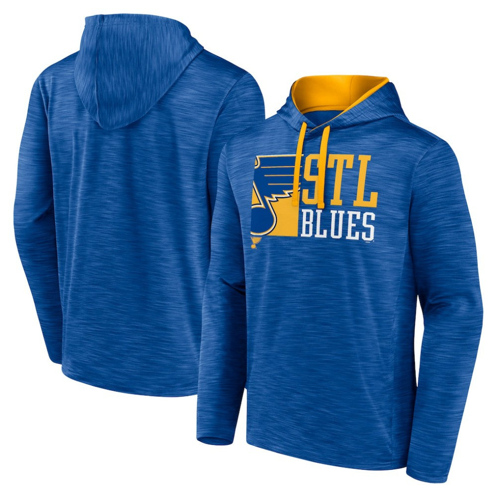 St. Louis Blues - Fanatics Never Quit Pullover Hoodie Blue