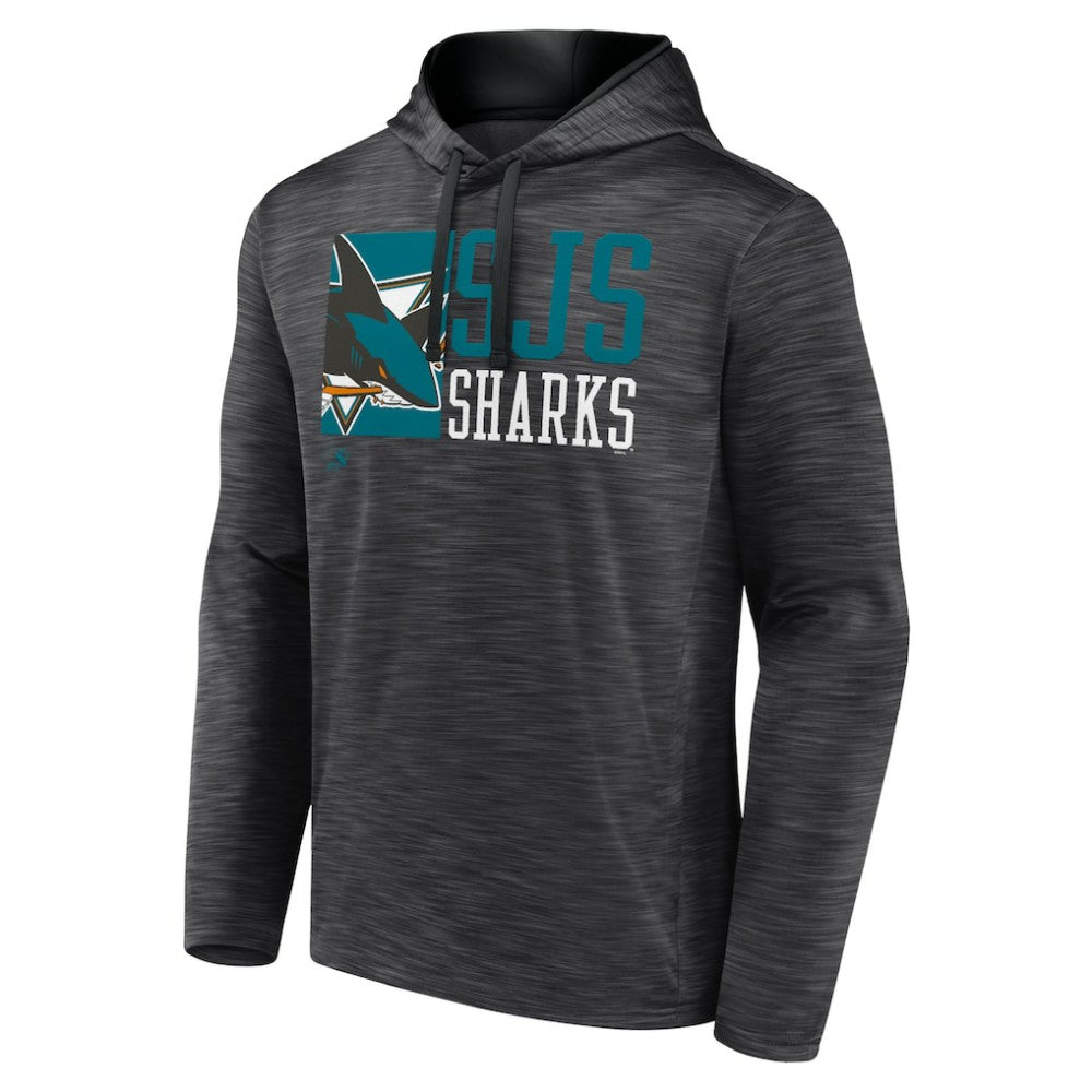 San Jose Sharks - Fanatics Never Quit Pullover Hoodie Charcoal