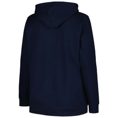 Chicago Bears Women's Plus Size Heart and Soul V-Neck Pullover Hoodie Navy - Fanatics