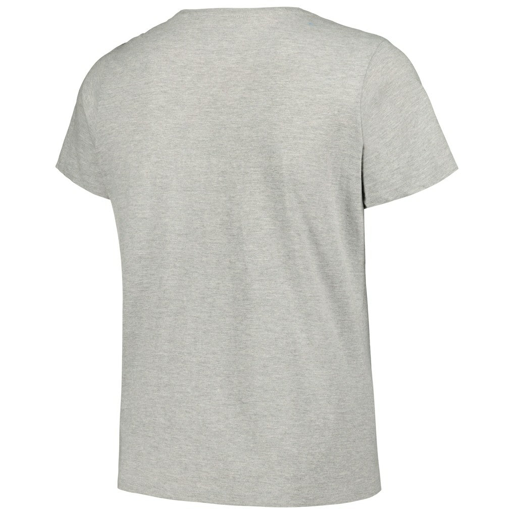 New Orleans Saints Women's Plus Size Arch Over Logo T-Shirt Heather Gray - Fanatics