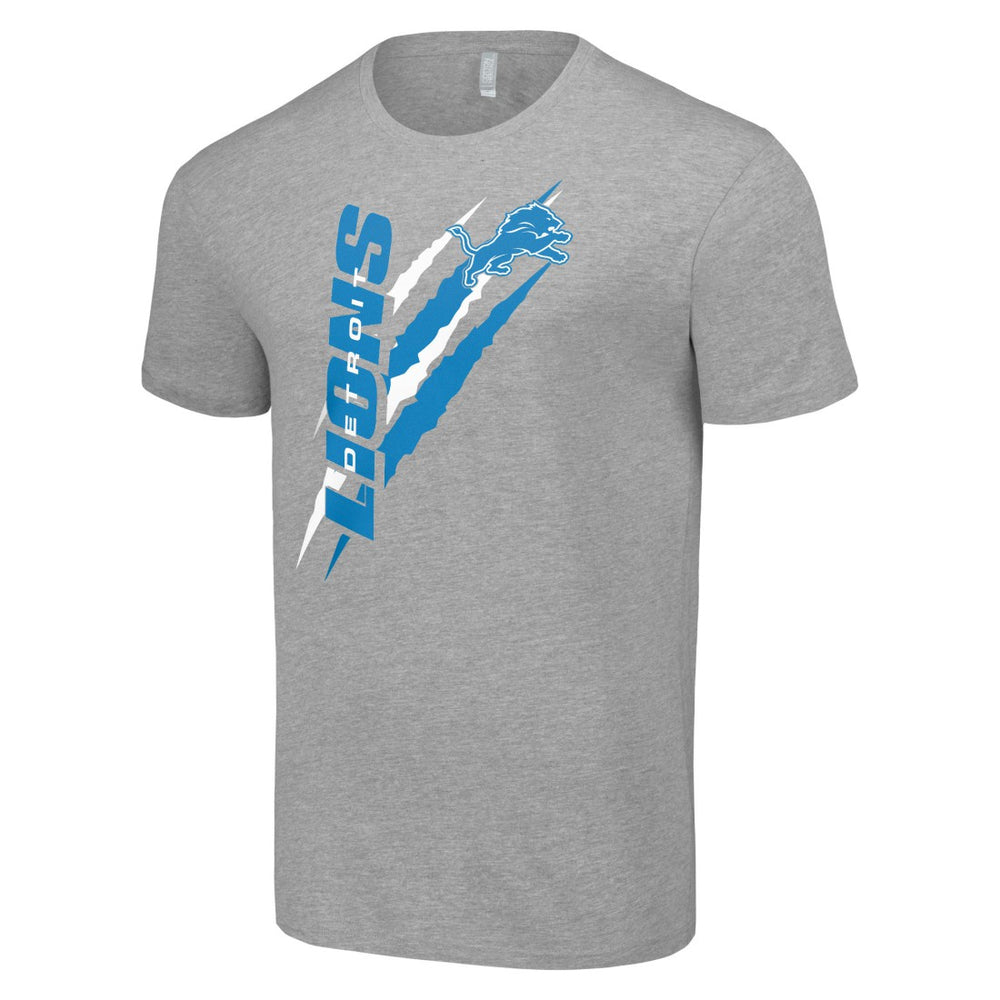 Detroit Lions Starter Color Scratch T-Shirt Heather Gray - NFL