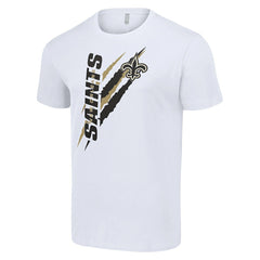 New Orleans Saints Starter Color Scratch T-Shirt White - NFL