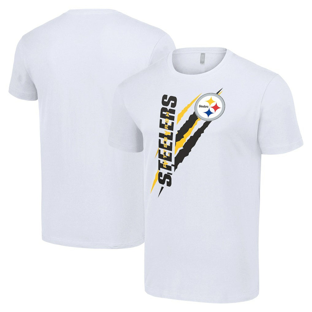Pittsburgh Steelers Starter Color Scratch T-Shirt White - NFL