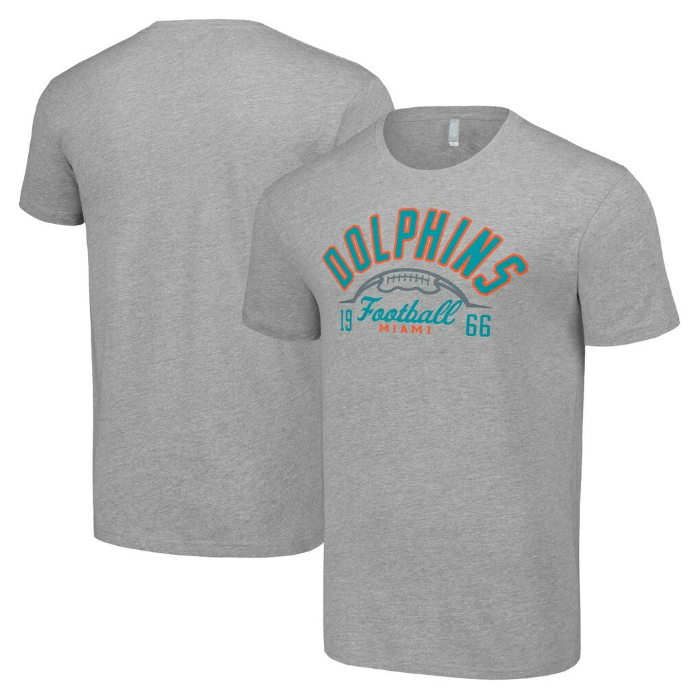 Miami Dolphins Starter Half Ball Team T-Shirt Heather Gray - NFL