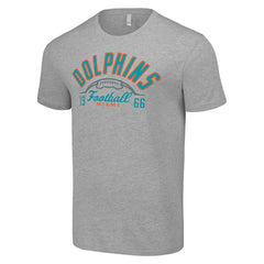 Miami Dolphins Starter Half Ball Team T-Shirt Heather Gray - NFL