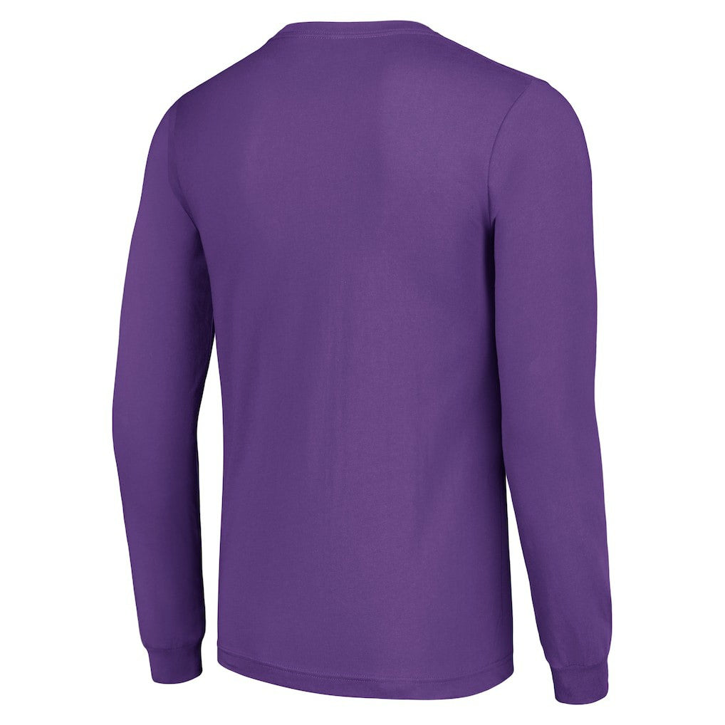 Minnesota Vikings Starter Half Ball Team Long Sleeve T-Shirt Purple - NFL