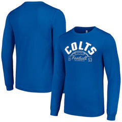 Indianapolis Colts Starter Half Ball Team Long Sleeve T-Shirt Royal - NFL