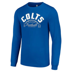 Indianapolis Colts Starter Half Ball Team Long Sleeve T-Shirt Royal - NFL