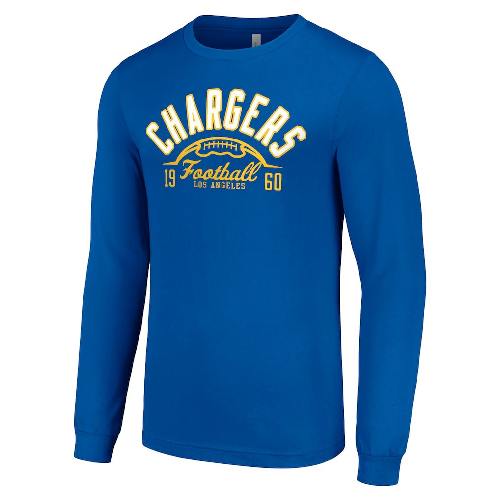 Los Angeles Chargers Starter Half Ball Team Long Sleeve T-Shirt Royal - NFL