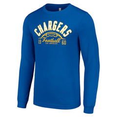 Los Angeles Chargers Starter Half Ball Team Long Sleeve T-Shirt Royal - NFL