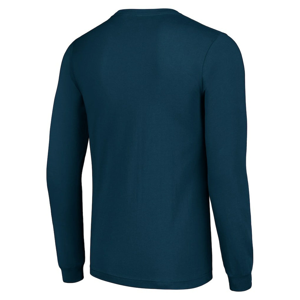 Chicago Bears Starter Half Ball Team Long Sleeve T-Shirt Navy - NFL