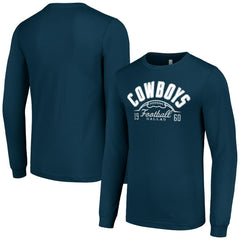 Dallas Cowboys Starter Half Ball Team Long Sleeve T-Shirt Navy - NFL