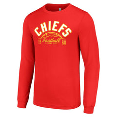 Kansas City Chiefs Starter Half Ball Team Long Sleeve T-Shirt Red - NFL