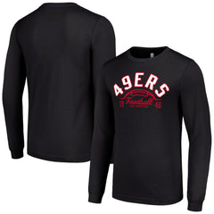 San Francisco 49ers Starter Half Ball Team Long Sleeve T-Shirt Black - NFL