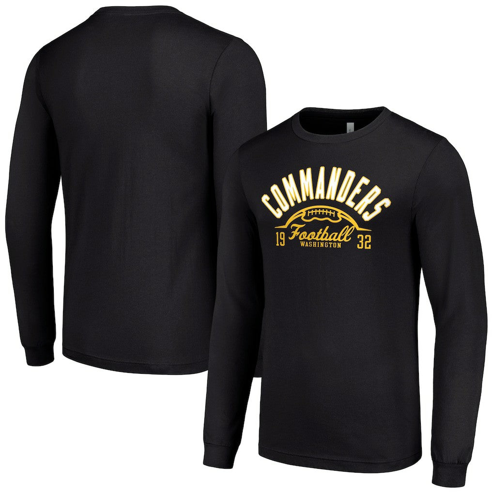 Washington Commanders Starter Half Ball Team Long Sleeve T-Shirt Black - NFL