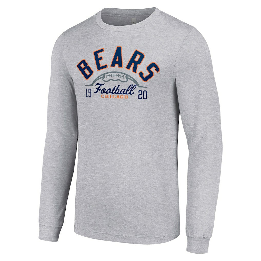 Chicago Bears Starter Half Ball Team Long Sleeve T-Shirt Heather Gray - NFL