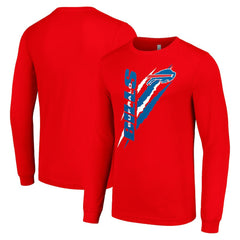 Buffalo Bills Starter Color Scratch Long Sleeve T-Shirt Red - NFL