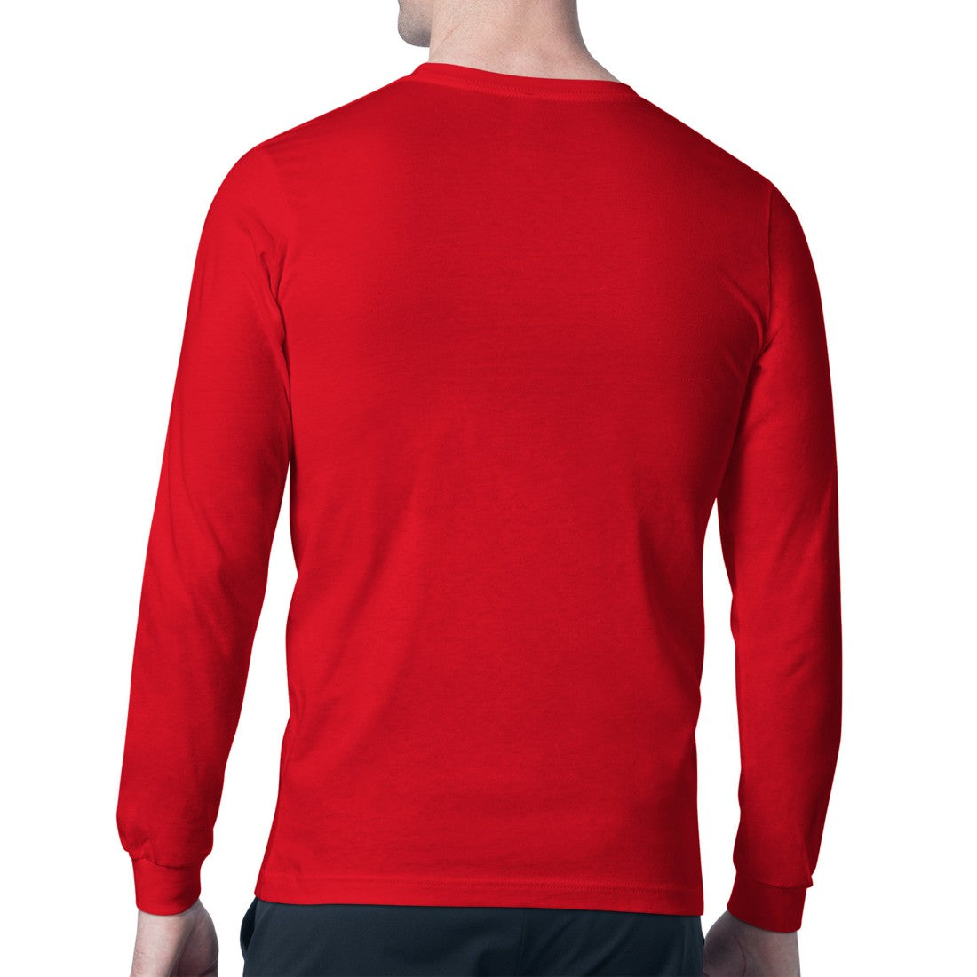 Houston Texans Starter Color Scratch Long Sleeve T-Shirt Red - NFL