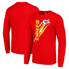 Kansas City Chiefs Starter Color Scratch Long Sleeve T-Shirt Red - NFL