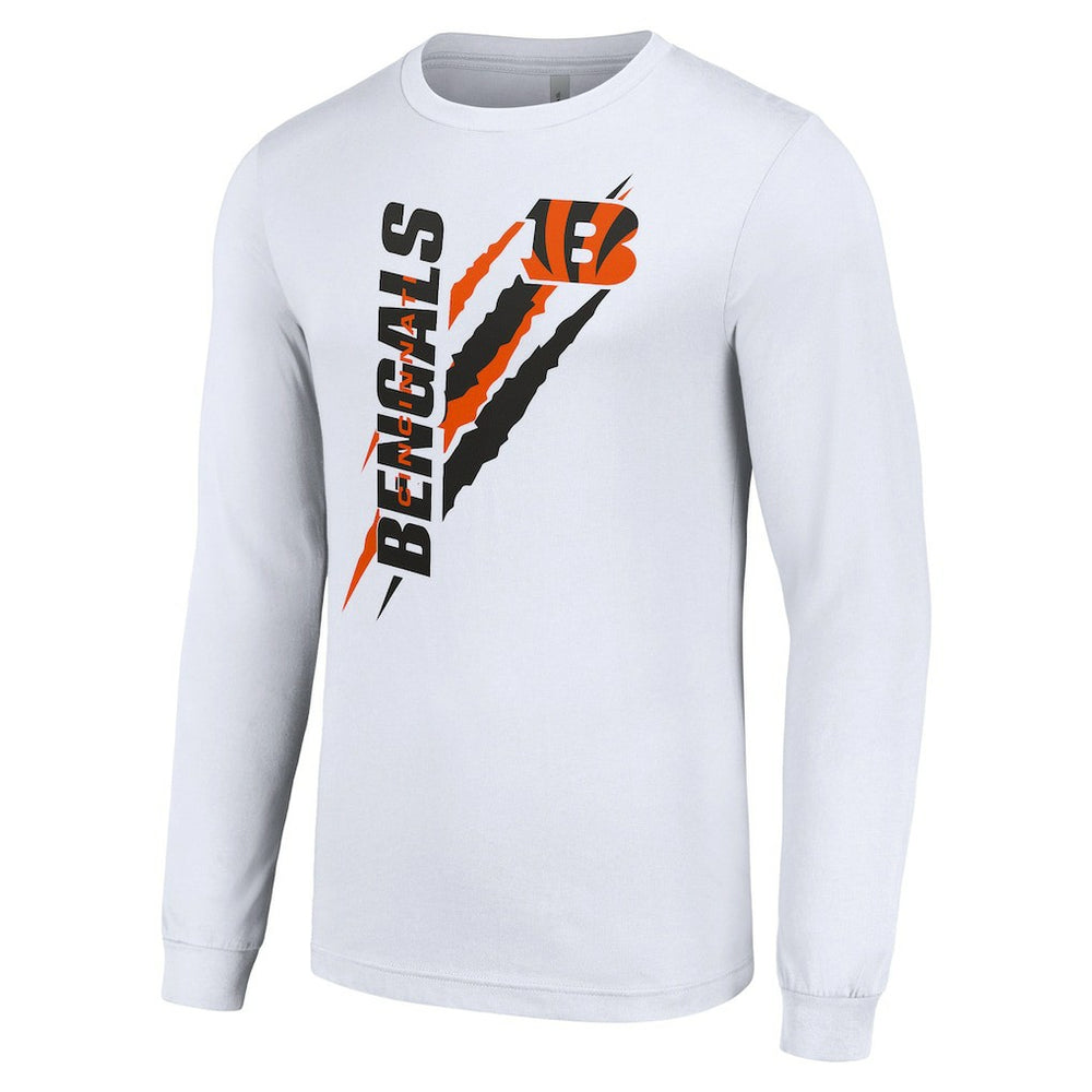 Cincinnati Bengals Starter Color Scratch Long Sleeve T-Shirt White - NFL
