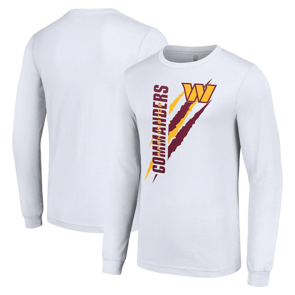 Washington Commanders Starter Color Scratch Long Sleeve T-Shirt White - NFL