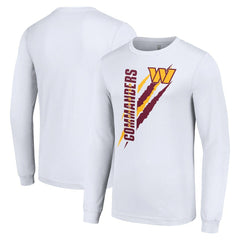 Washington Commanders Starter Color Scratch Long Sleeve T-Shirt White - NFL