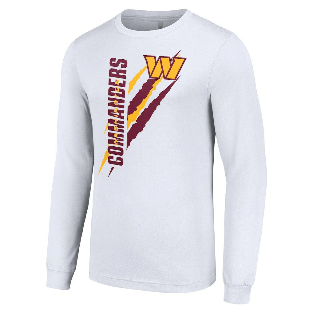 Washington Commanders Starter Color Scratch Long Sleeve T-Shirt White - NFL