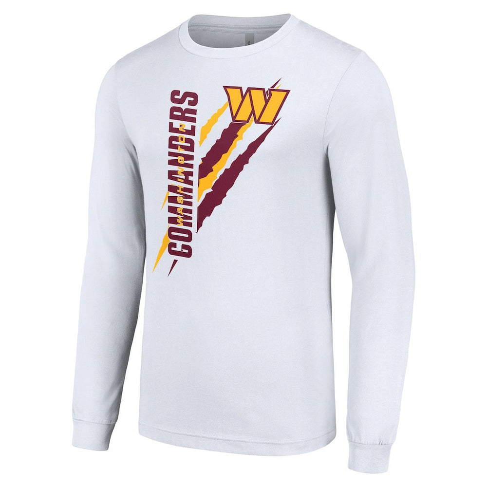 Washington Commanders Starter Color Scratch Long Sleeve T-Shirt White - NFL