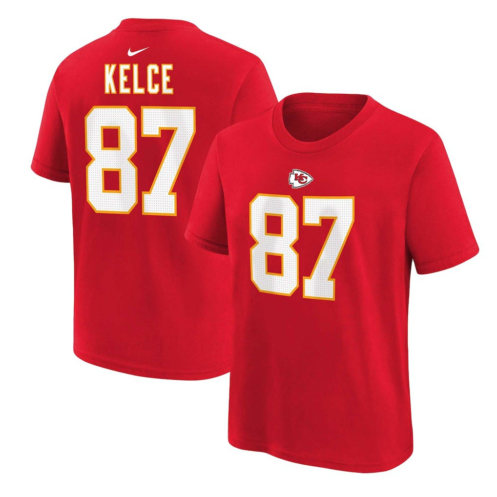 Travis Kelce Kansas City Chiefs Preschool Player Name & Number T-Shirt Red - Nike