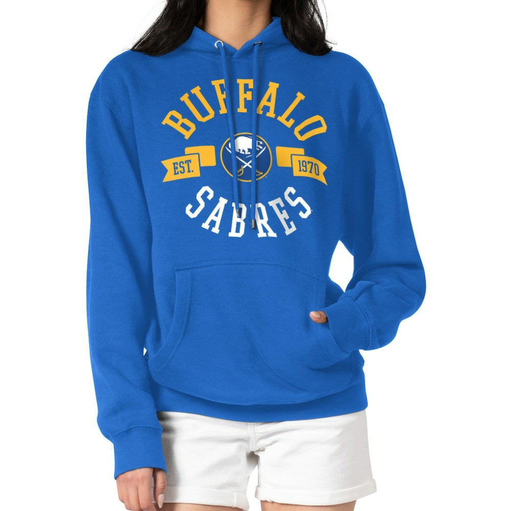 Buffalo Sabres - G-III 4Her by Carl Banks Women's City Graphic Fleece Pullover Hoodie Royal