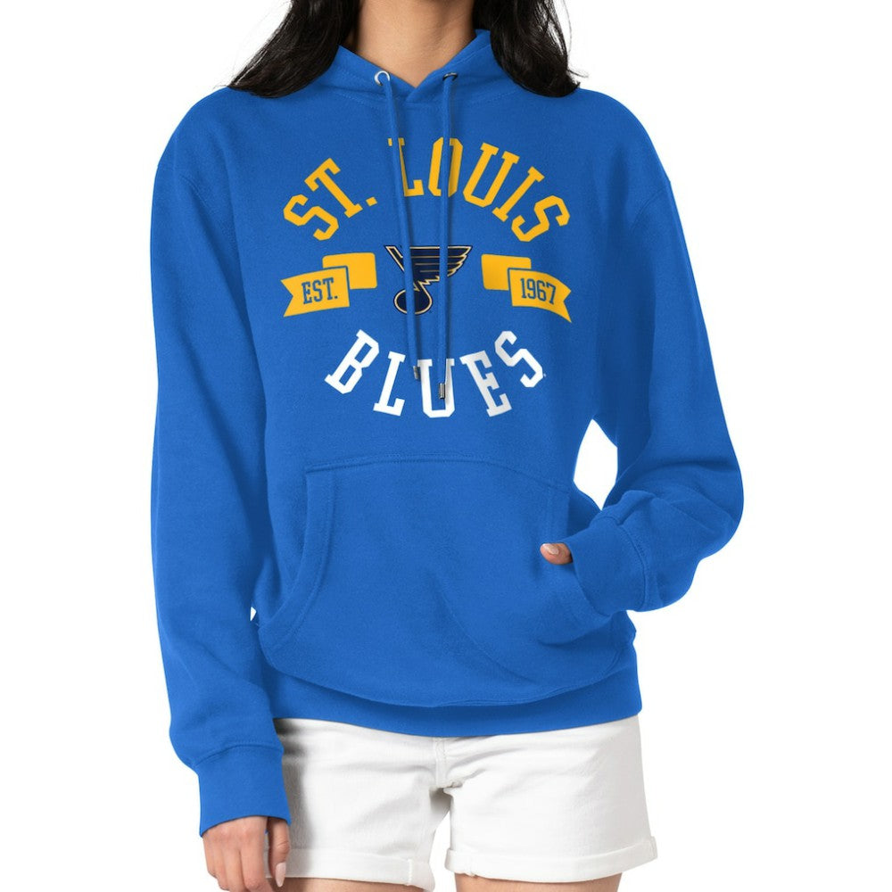St. Louis Blues - G-III 4Her by Carl Banks Women's City Graphic Fleece Pullover Hoodie Blue