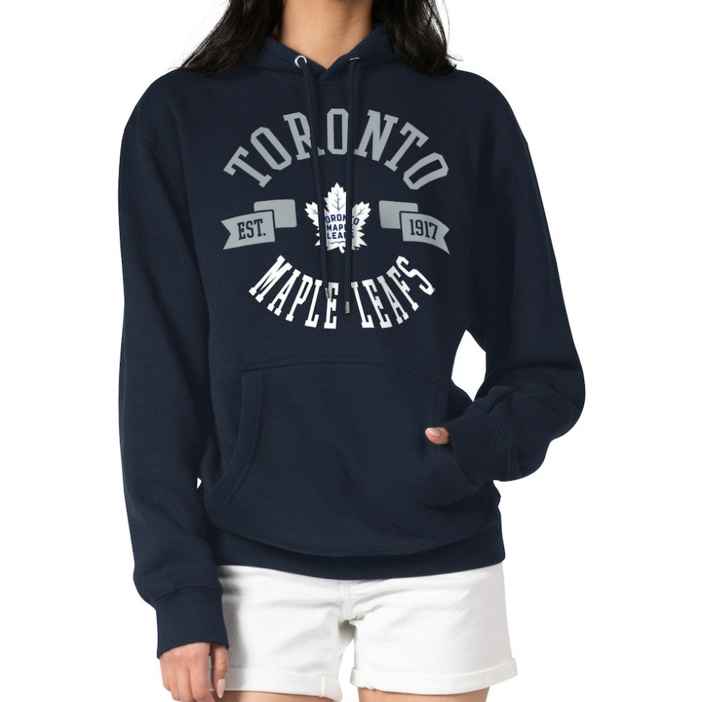 Toronto Maple Leafs - G-III 4Her by Carl Banks Women's City Graphic Fleece Pullover Hoodie Navy