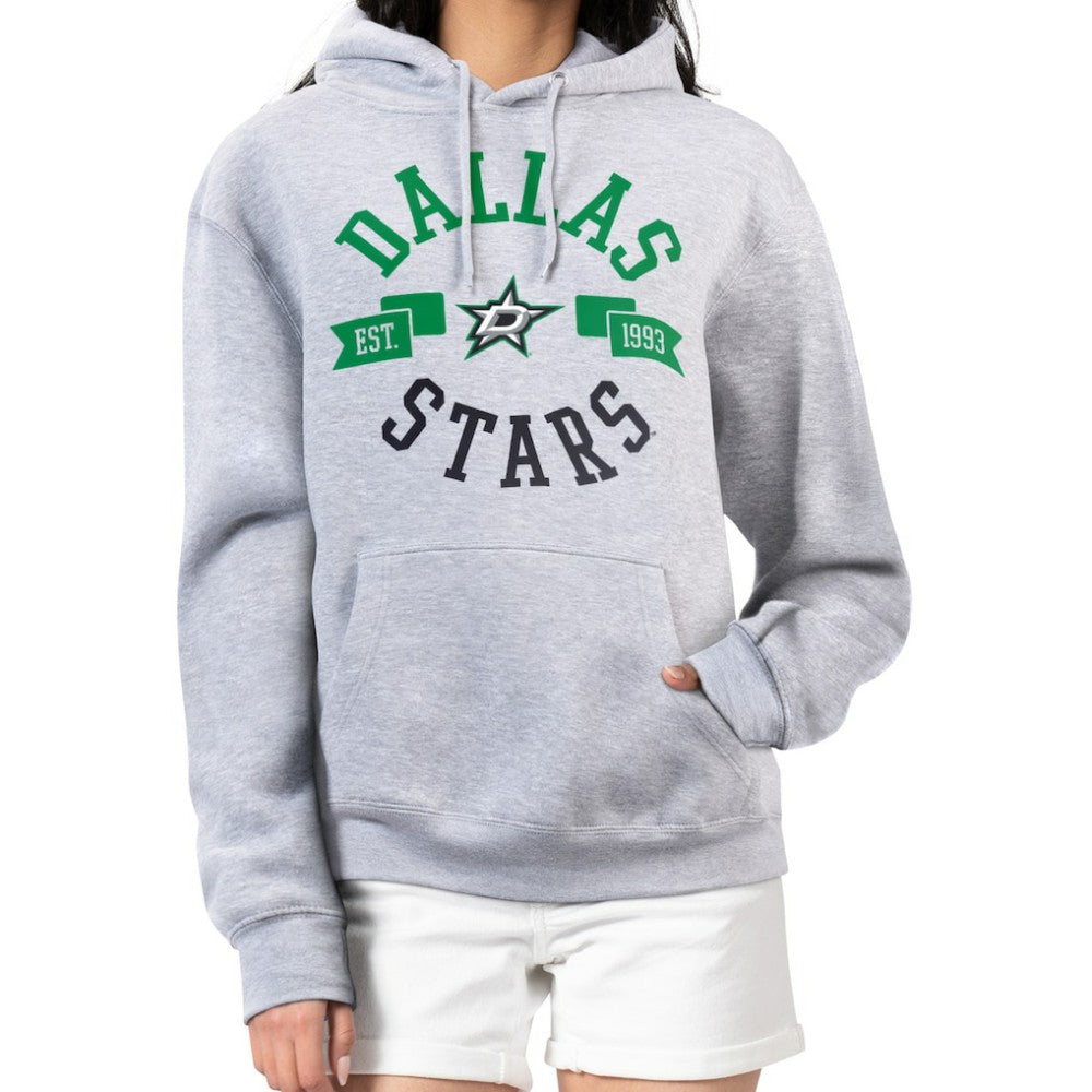 Dallas Stars - G-III 4Her by Carl Banks Women's City Graphic Fleece Pullover Hoodie Heather Gray