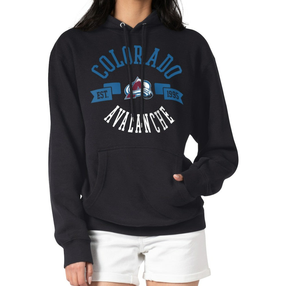 Colorado Avalanche - G-III 4Her by Carl Banks Women's City Graphic Fleece Pullover Hoodie Black