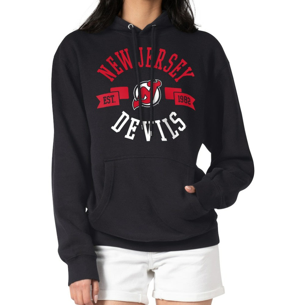 New Jersey Devils - G-III 4Her by Carl Banks Women's City Graphic Fleece Pullover Hoodie Black