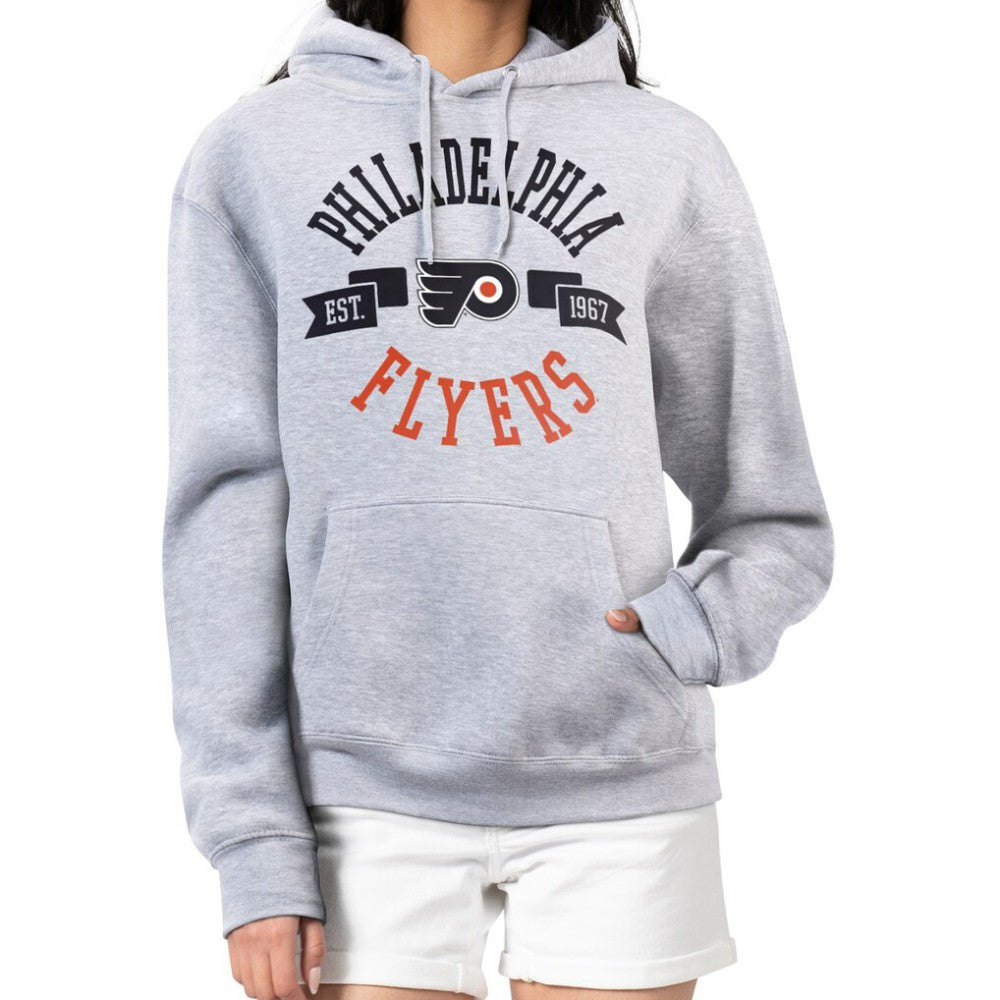 Philadelphia Flyers - G-III 4Her by Carl Banks Women's City Graphic Fleece Pullover Hoodie Heather Gray