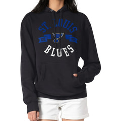 St. Louis Blues - G-III 4Her by Carl Banks Women's City Graphic Fleece Pullover Hoodie Black