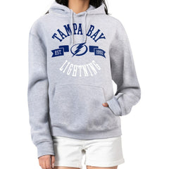 Tampa Bay Lightning - G-III 4Her by Carl Banks Women's City Graphic Fleece Pullover Hoodie Heather Gray
