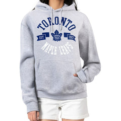 Toronto Maple Leafs - G-III 4Her by Carl Banks Women's City Graphic Fleece Pullover Hoodie Heather Gray