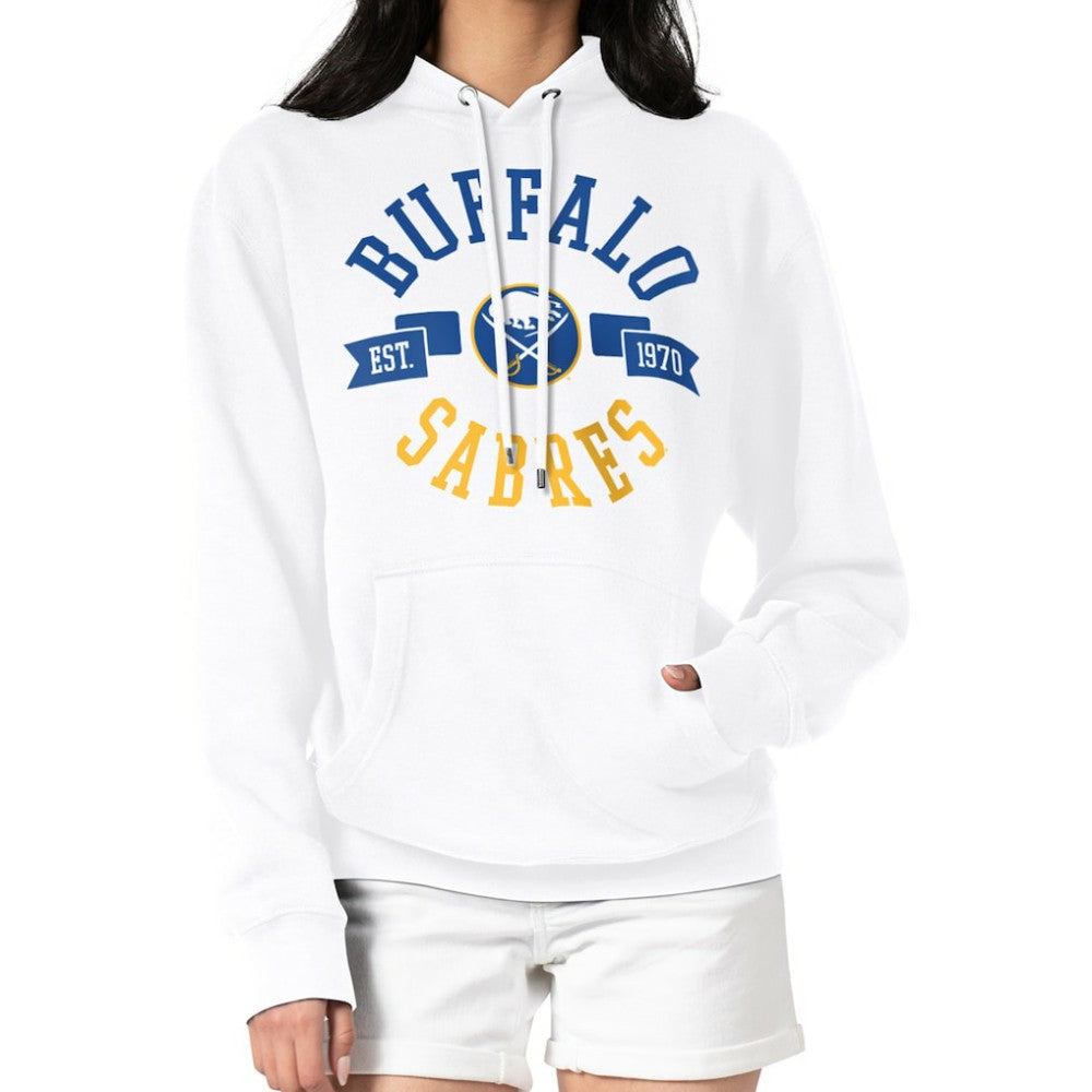 Buffalo Sabres - G-III 4Her by Carl Banks Women's City Graphic Fleece Pullover Hoodie White
