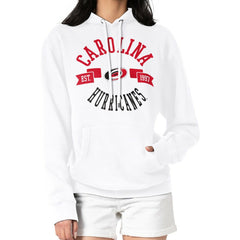 Carolina Hurricanes - G-III 4Her by Carl Banks Women's City Graphic Fleece Pullover Hoodie White