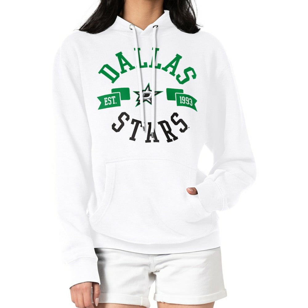 Dallas Stars - G-III 4Her by Carl Banks Women's City Graphic Fleece Pullover Hoodie White