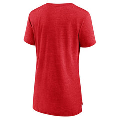 New Jersey Devils - Women's Crash the Net Tri-Blend T-Shirt Red