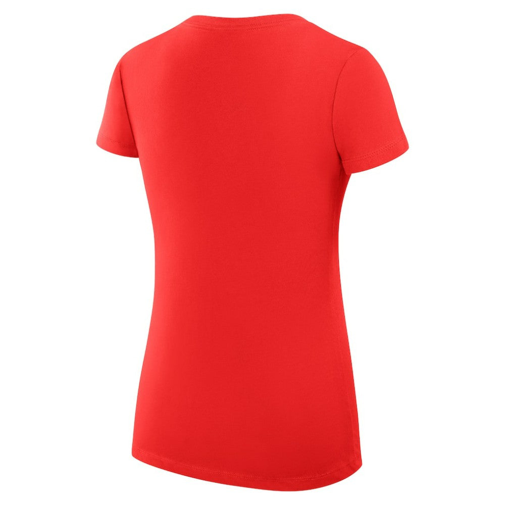 Carolina Hurricanes - G-III 4Her by Carl Banks Women's Super-Slim Fit Lightweight City Graphic V-Neck T-Shirt Red