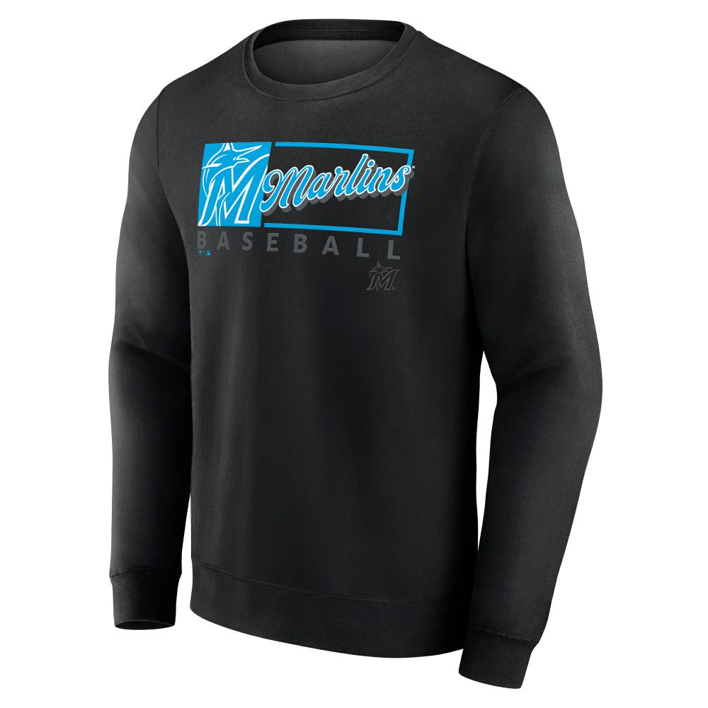 Miami Marlins Fanatics Focus Fleece Pullover Sweatshirt On Sale