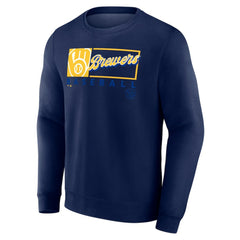 Milwaukee Brewers Fanatics Focus Fleece Pullover Sweatshirt Lifestyle
