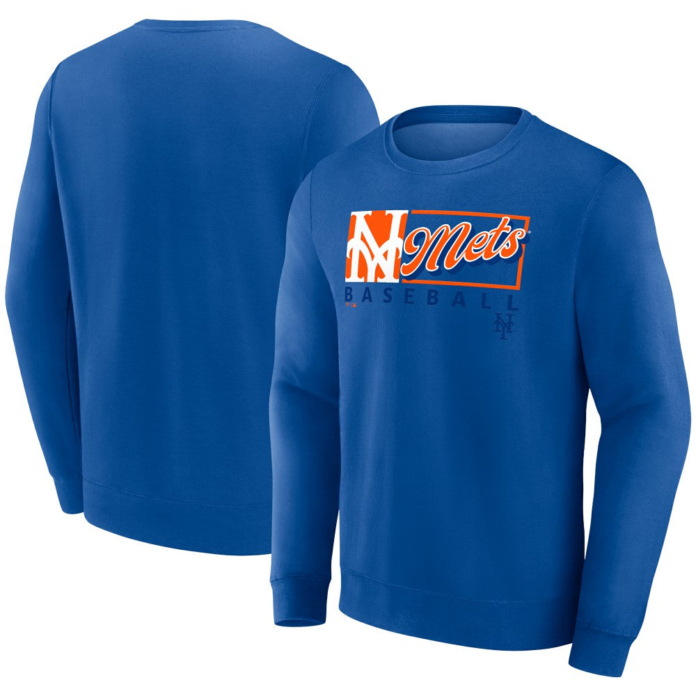 New York Mets Fanatics Focus Fleece Pullover Sweatshirt for sale
