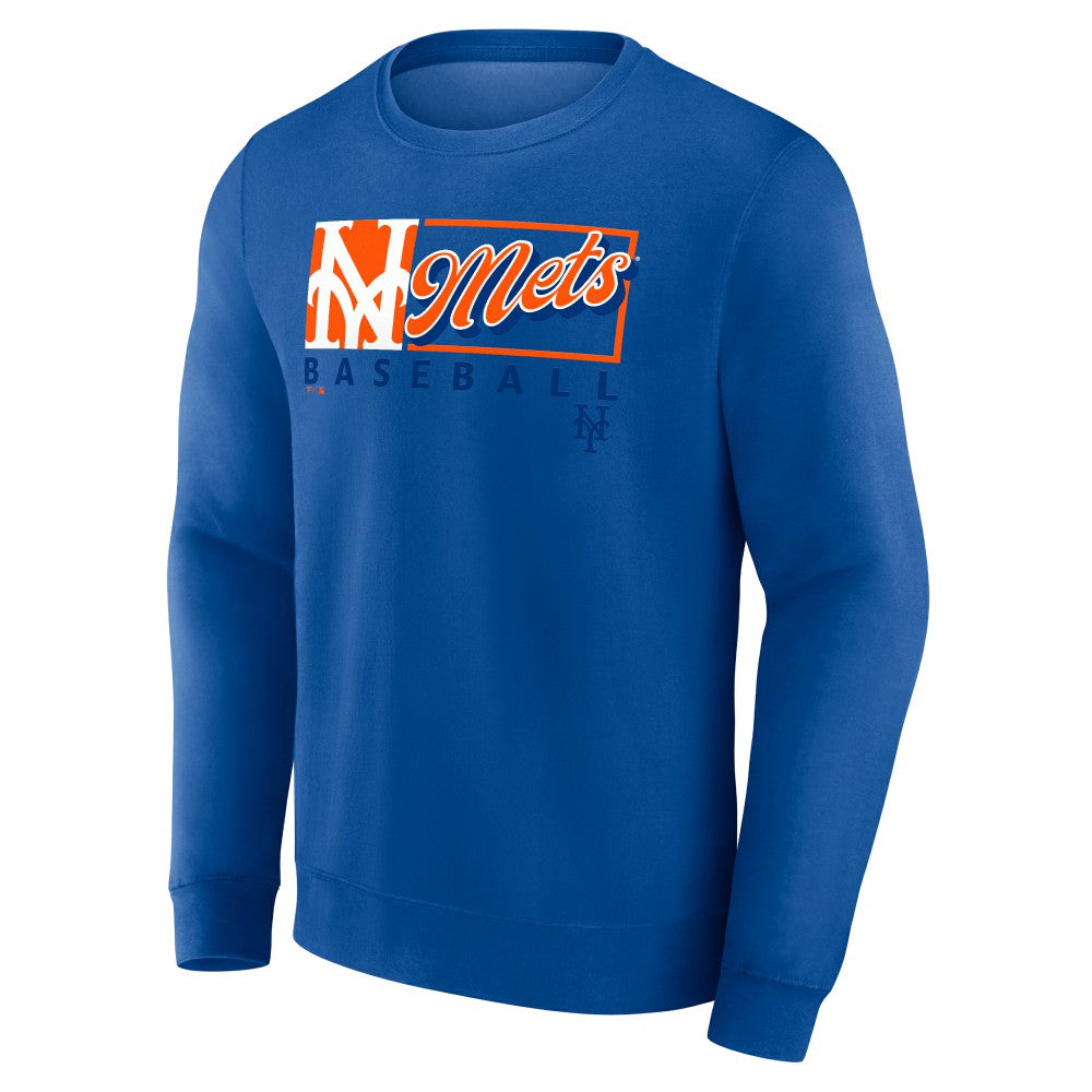 New York Mets Fanatics Focus Fleece Pullover Sweatshirt for sale