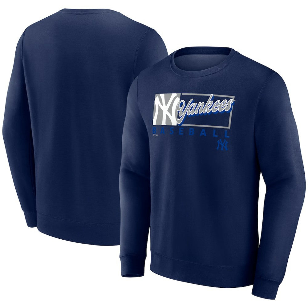 New York Yankees Fanatics Focus Fleece Pullover Sweatshirt Clearance